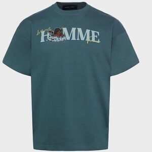 NWTs HOMME FEMME Maison Angels Tee Deep Teal Size Large
